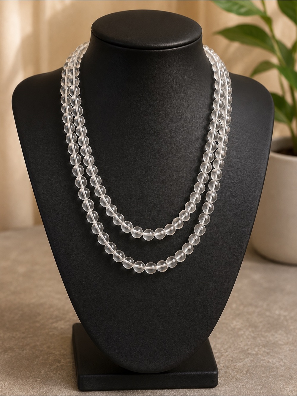 Glass beaded necklace